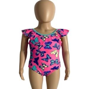 Wave Zone Swim Suit, One piece, Sz 24M, Butterflies, Pastel, Like new, Girly​